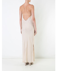 hellbeige Camisole-Kleid von Ryan Roche