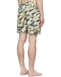 hellbeige Camouflage Badeshorts von Nanushka