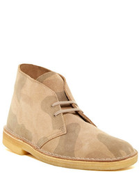 hellbeige Camouflage Chukka-Stiefel