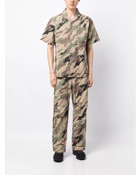 hellbeige Camouflage Kurzarmhemd von Maharishi