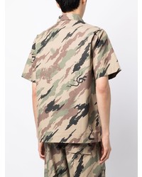 hellbeige Camouflage Kurzarmhemd von Maharishi