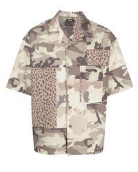 hellbeige Camouflage Kurzarmhemd von FIVE CM