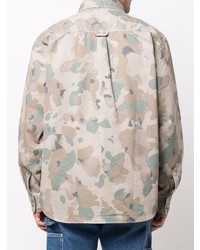 hellbeige Camouflage Langarmhemd von Carhartt WIP