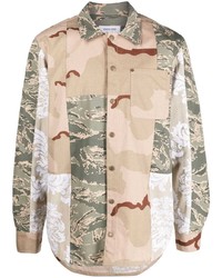 hellbeige Camouflage Langarmhemd von Marine Serre