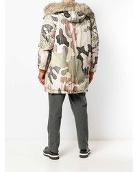 hellbeige Camouflage Parka von Woolrich