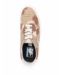 hellbeige Camouflage Segeltuch niedrige Sneakers von Vans