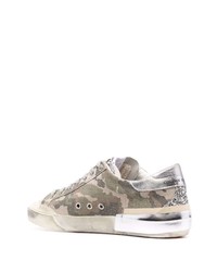 hellbeige Camouflage Segeltuch niedrige Sneakers von Golden Goose