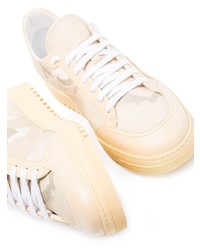 hellbeige Camouflage Segeltuch niedrige Sneakers von Off-White