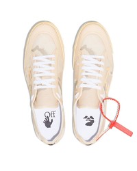 hellbeige Camouflage Segeltuch niedrige Sneakers von Off-White