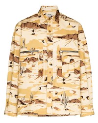 hellbeige Camouflage Shirtjacke von Phipps