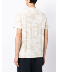 hellbeige Camouflage T-Shirt mit einem Rundhalsausschnitt von Polo Ralph Lauren