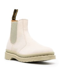 hellbeige Chelsea Boots aus Leder von Dr. Martens