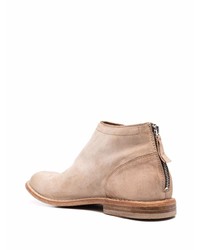 hellbeige Chelsea Boots aus Leder von Moma