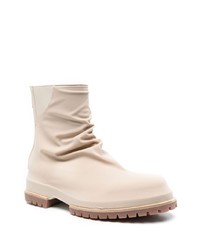 hellbeige Chelsea Boots aus Leder von 424