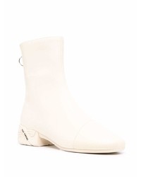 hellbeige Chelsea Boots aus Leder von Raf Simons