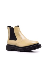 hellbeige Chelsea Boots aus Leder von Adieu Paris