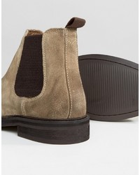 hellbeige Chelsea Boots aus Wildleder von Asos