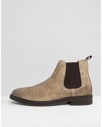 hellbeige Chelsea Boots aus Wildleder von Asos