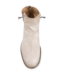 hellbeige Chelsea Boots aus Wildleder von Silvano Sassetti