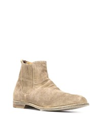 hellbeige Chelsea Boots aus Wildleder von Officine Creative