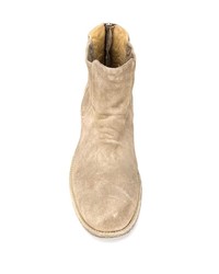 hellbeige Chelsea Boots aus Wildleder von Officine Creative