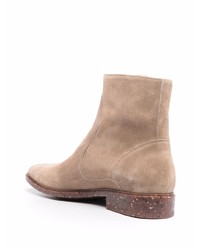 hellbeige Chelsea Boots aus Wildleder von Off-White