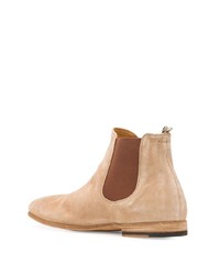 hellbeige Chelsea Boots aus Wildleder von Officine Creative