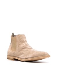 hellbeige Chelsea Boots aus Wildleder von Officine Creative