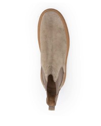 hellbeige Chelsea Boots aus Wildleder von Tod's