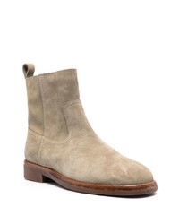 hellbeige Chelsea Boots aus Wildleder von Isabel Marant