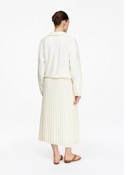 hellbeige Chiffonrock von Comma