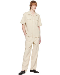 hellbeige Chinohose aus Seersucker von Howlin'