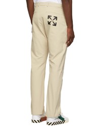 hellbeige Chinohose von Off-White