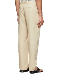 hellbeige Chinohose von Jacquemus