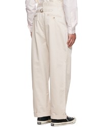 hellbeige Chinohose von MAISON KITSUNÉ