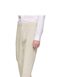 hellbeige Chinohose von Jil Sander