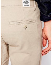 hellbeige Chinohose von Cheap Monday