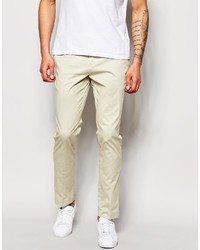 hellbeige Chinohose von Solid