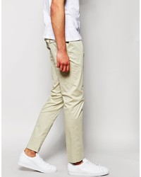 hellbeige Chinohose von Solid