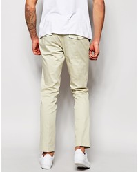 hellbeige Chinohose von Solid