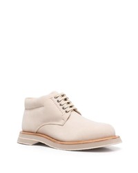 hellbeige Chukka-Stiefel aus Leder von Jacquemus