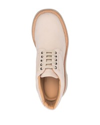 hellbeige Chukka-Stiefel aus Leder von Jacquemus