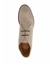 hellbeige Chukka-Stiefel aus Wildleder von Doucal's