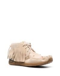 hellbeige Chukka-Stiefel aus Wildleder von VISVIM