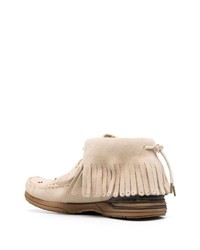 hellbeige Chukka-Stiefel aus Wildleder von VISVIM