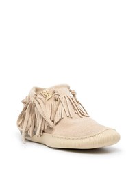 hellbeige Chukka-Stiefel aus Wildleder von VISVIM