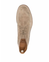 hellbeige Chukka-Stiefel aus Wildleder von Officine Creative