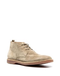 hellbeige Chukka-Stiefel aus Wildleder von Officine Creative