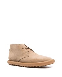 hellbeige Chukka-Stiefel aus Wildleder von Tod's