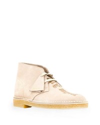 hellbeige Chukka-Stiefel aus Wildleder von Palm Angels